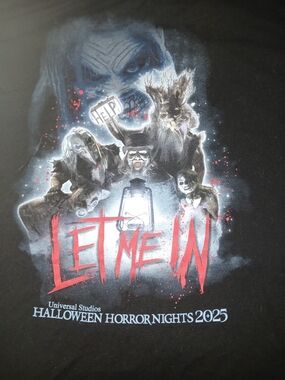 Universal Studios Halloween Horror Nights 2025 "Let Me IN" Wyay WWE SHIRT.